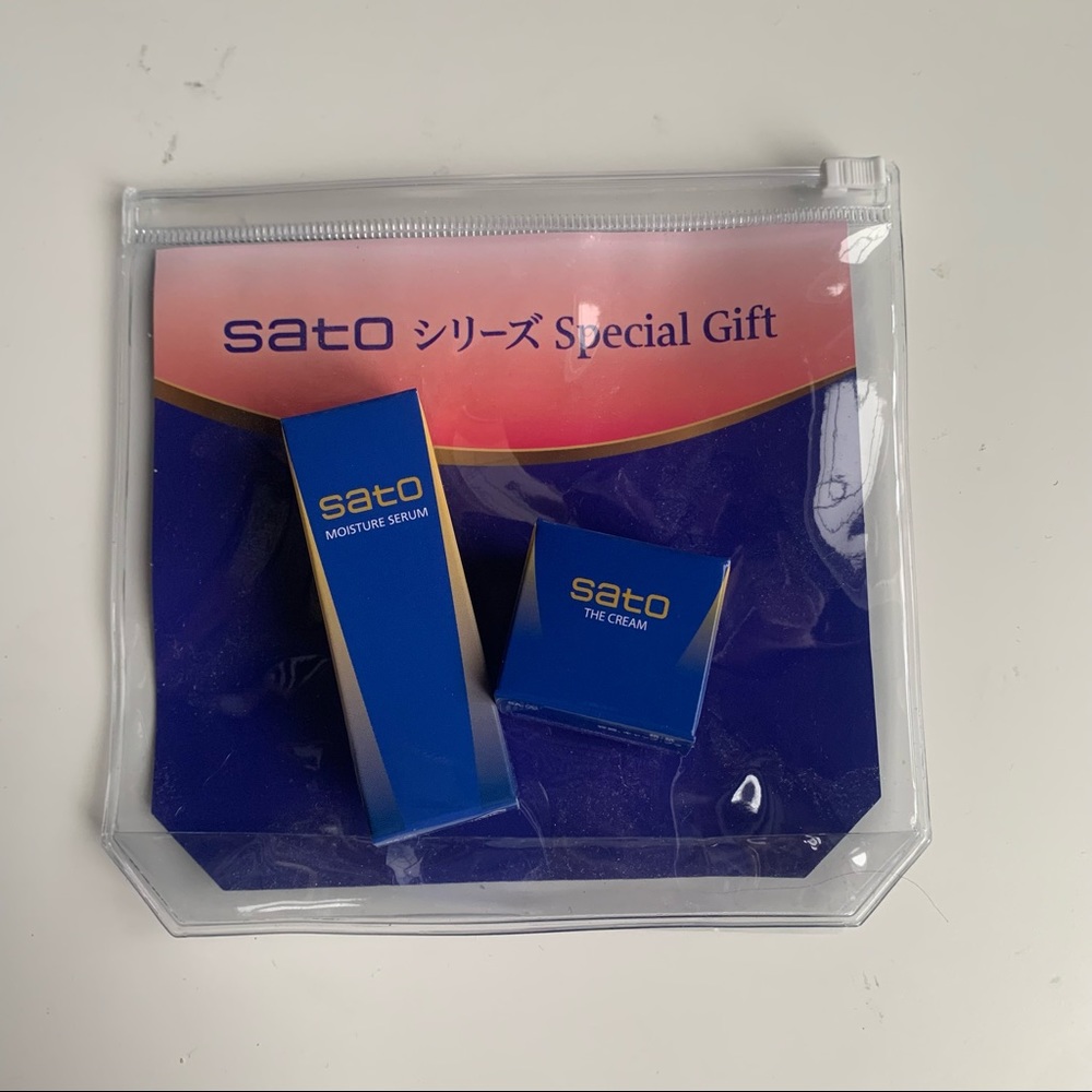 NEW Sato cream and moisture serum set